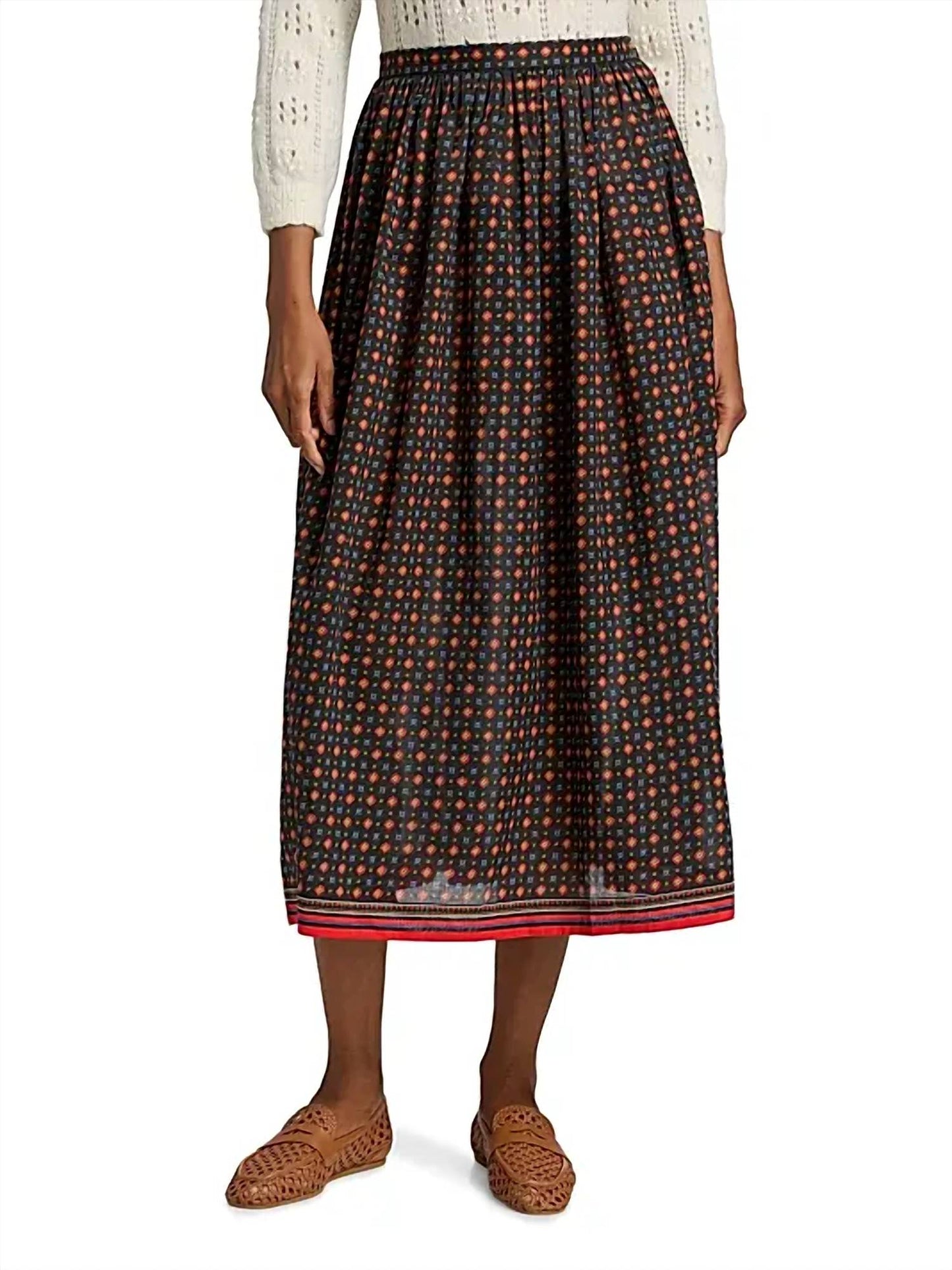Dôen - Marciette Floral Midi Skirt