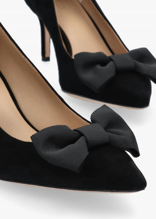 Ralph Lauren - Women's Lanette Bow-trim Suede Pumps Sandal