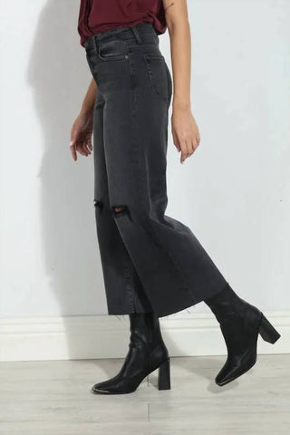 Hidden - Cropped Wide Leg Jeans