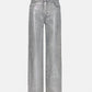 Steve Madden - Straight Leg Metallic Jeans