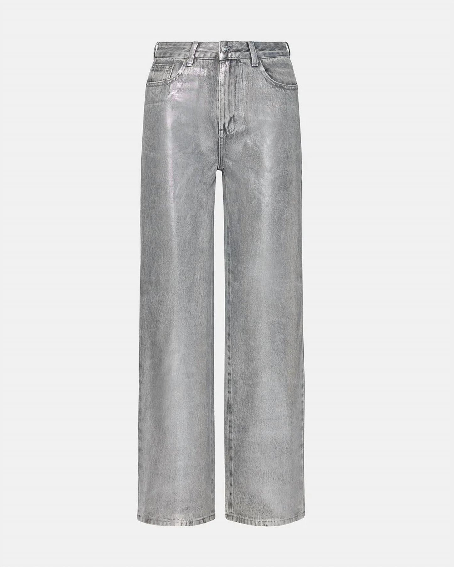 Steve Madden - Straight Leg Metallic Jeans