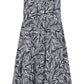 Apricot - Geo Leaf Pintuck Mini Dress