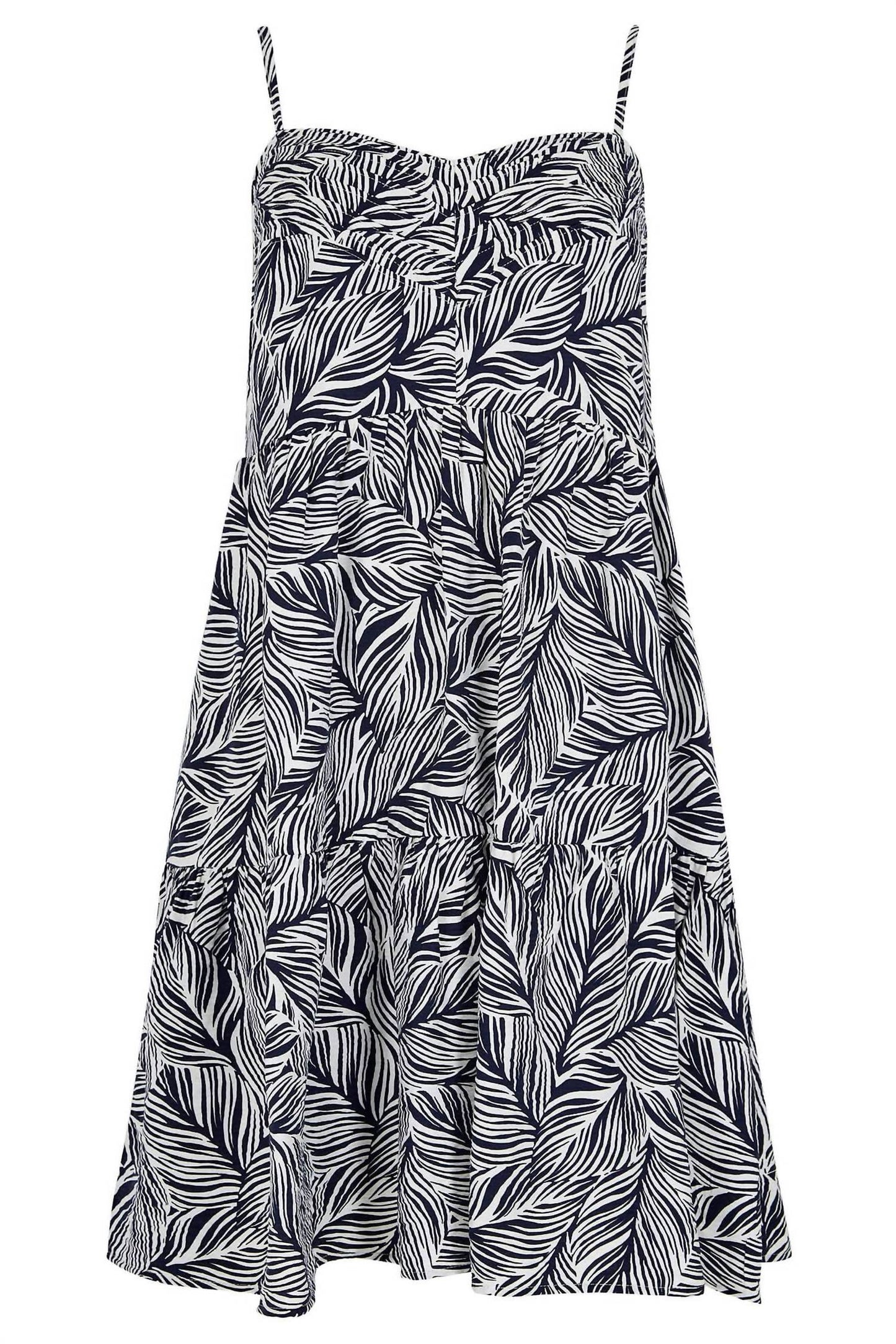 Apricot - Geo Leaf Pintuck Mini Dress