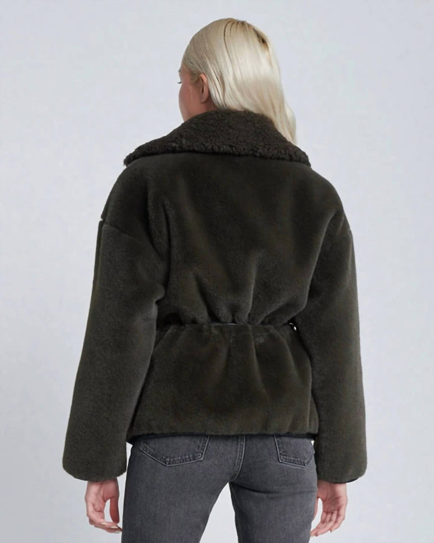 7 For All Mankind - Faux Fur Wrap Coat