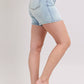Judy Blue - 2 Button Mid Length Dad Shorts