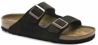 Birkenstock - Arizona Soft Palmilha Camurça Couro Feminino - Médio/Estreito