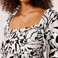 Apricot - Brushstroke Mini Dress
