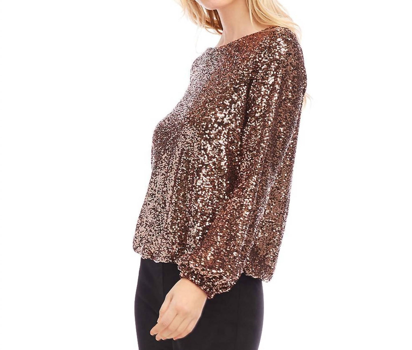 Karen Kane - Sequin Boatneck Top
