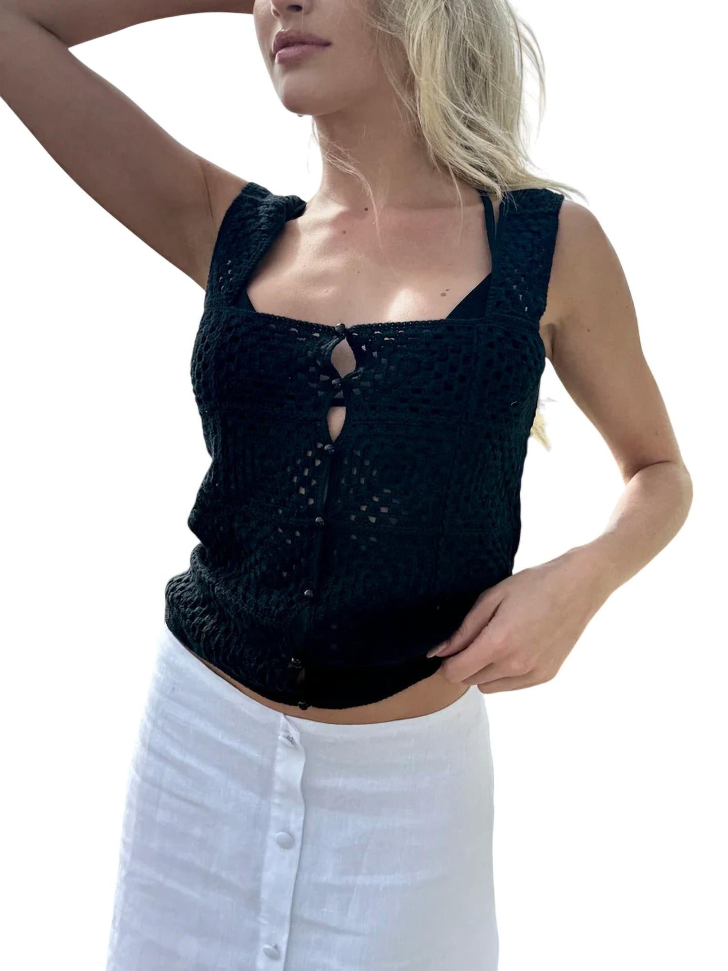 27 Miles Malibu - Lilyana Crochet Top