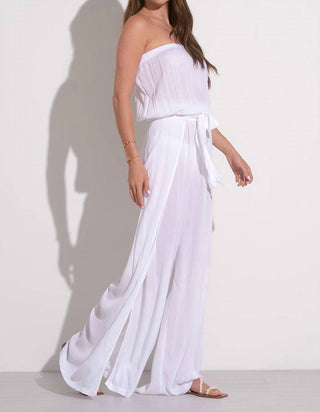 Elan - Strapless Wide Leg Jumpsuit