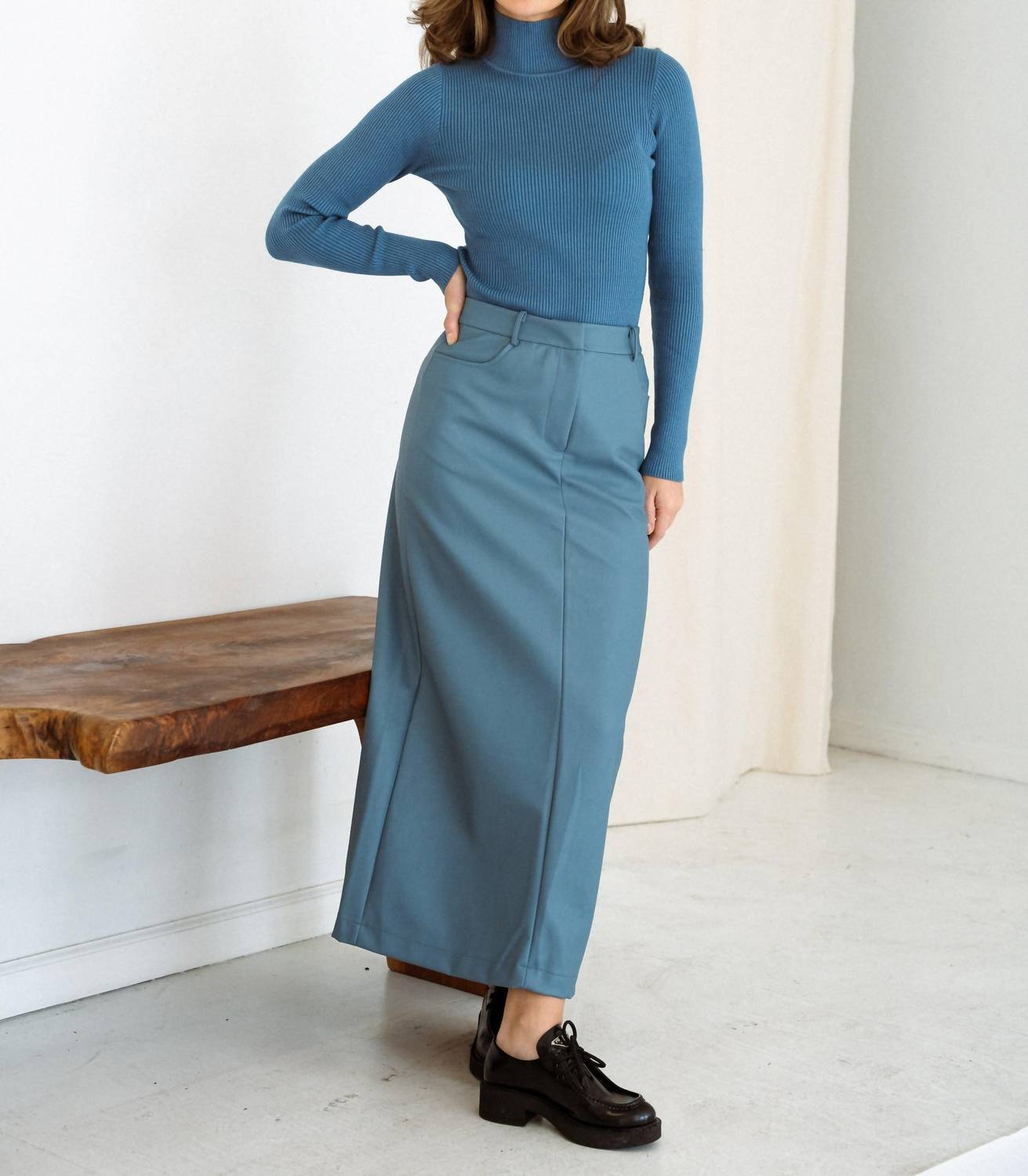 Mima Rosso - Ribbed Knit Top
