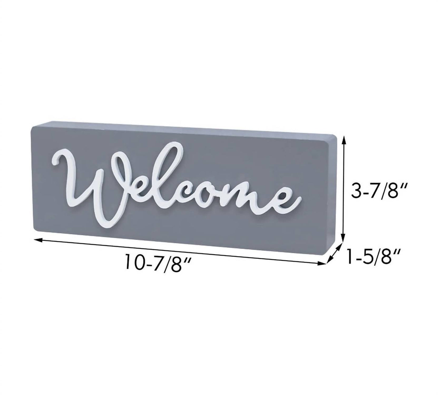 Paris Loft - Small 3D Welcome Word Wood Block Sign