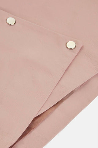 Topshop - Jaqueta de couro curta com fecho de pressão e top envolvente macio