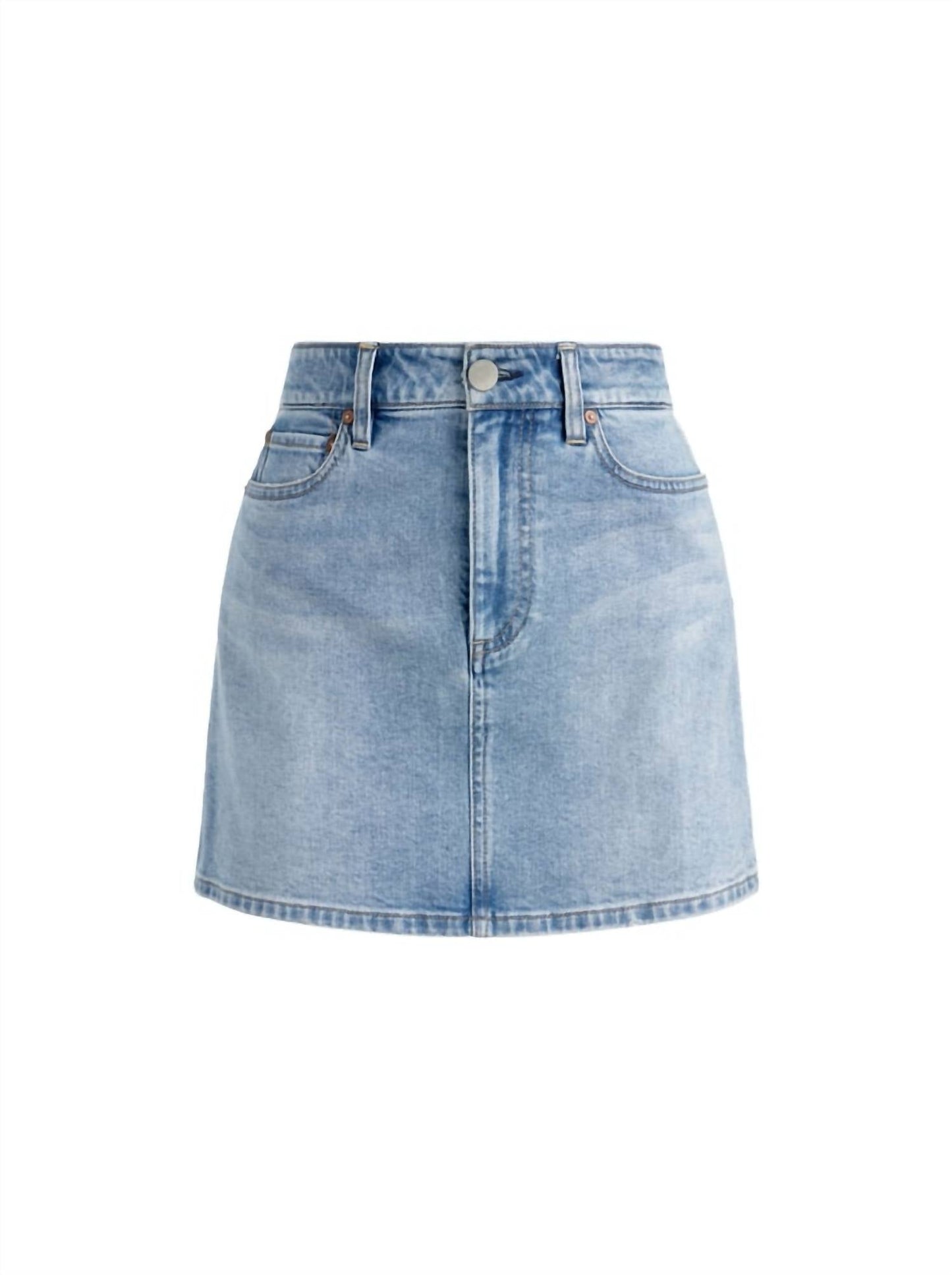 Alice + Olivia - Laika Crystal Embellished Demin Mini Skirt