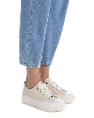 Xti - Tênis plataforma feminino de lona