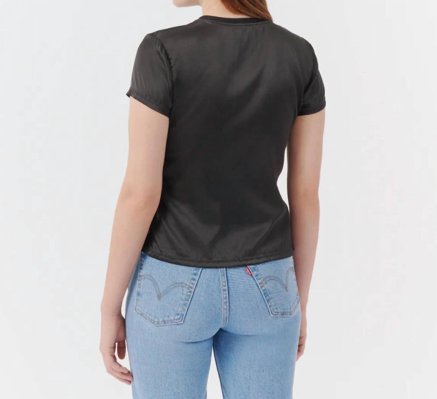 Atm - Stretch Charmeuse Tee