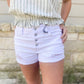 Risen - Button Fly Distressed Cuffed Shorts