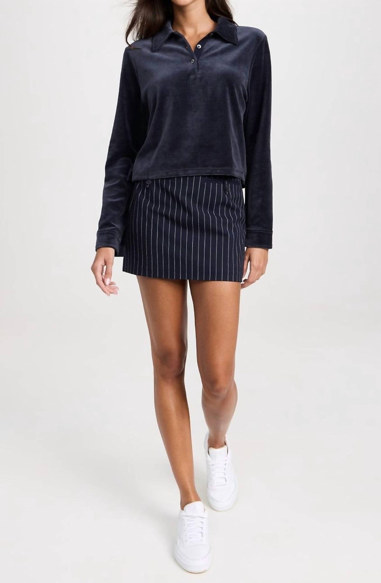 Theory - Cropped Polo Shirt