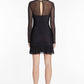 Amanda Uprichard - Mesh Long Sleeve Kiana Dress