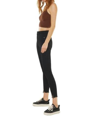 Kancan - Calça Jeans Skinny de Cintura Alta e Tornozelo