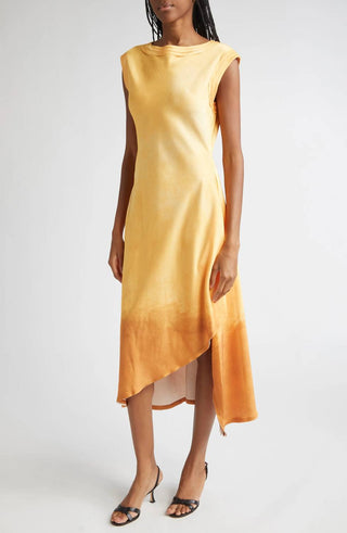 Jason Wu - Vestido assimétrico de lona borrada