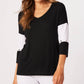 French Kyss - V-neck Long Sleeve Top