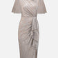 Joseph Ribkoff - Women's Formal V-neck Wrap Dress