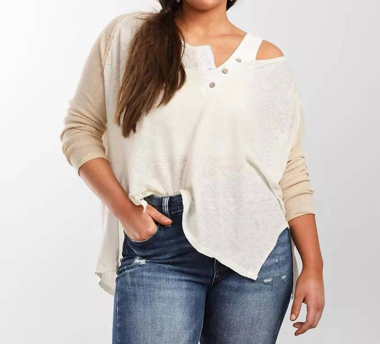 Free People - GRAND SLAM HENLEY TOP