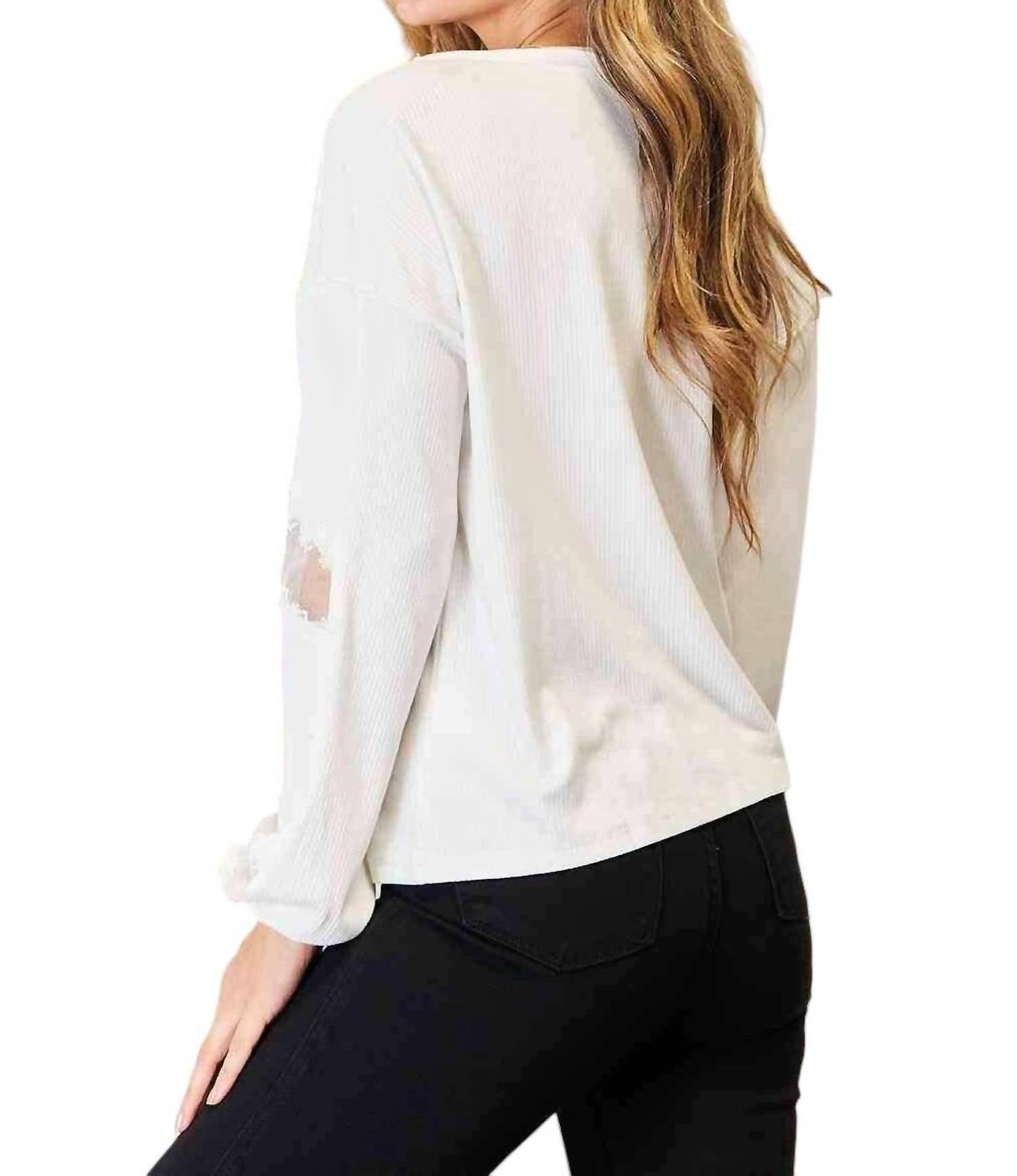 Double Take - Elegant Lace V-Neck Blouse