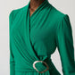 Joseph Ribkoff - Long Sleeve Wrap Dress