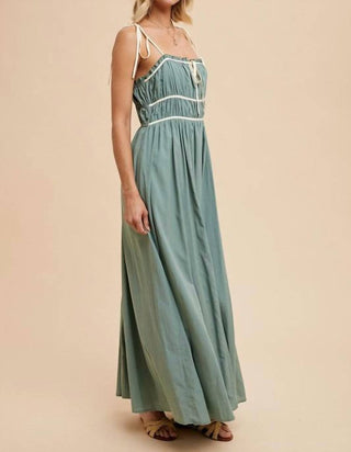 In-Loom - Vivian Contrast Trim Maxi Dress