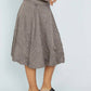 Brazeau Tricot - Cotton Silk Wrinkle Pouf Skirt