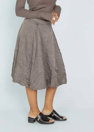 Brazeau Tricot - Cotton Silk Wrinkle Pouf Skirt