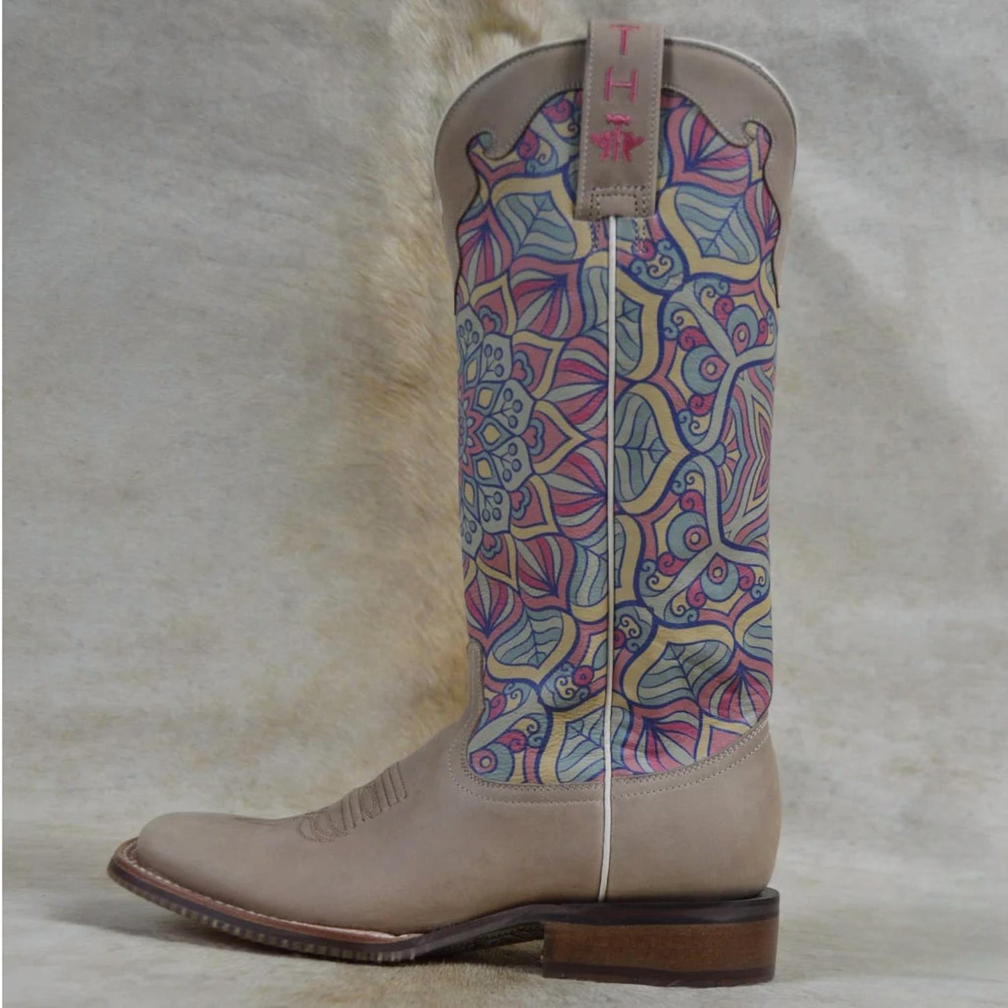 Tin Haul - Women's Inner Peace Boots With Mandala Sole