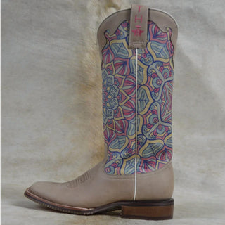 Tin Haul - Botas femininas Inner Peace com sola de mandala