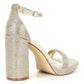 Steve Madden - Women's Rhinestone Ankle Strap Block Heel