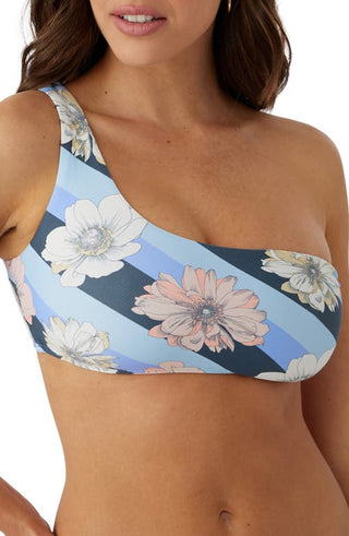 ONeill One Shoulder Bikini Top in Slate