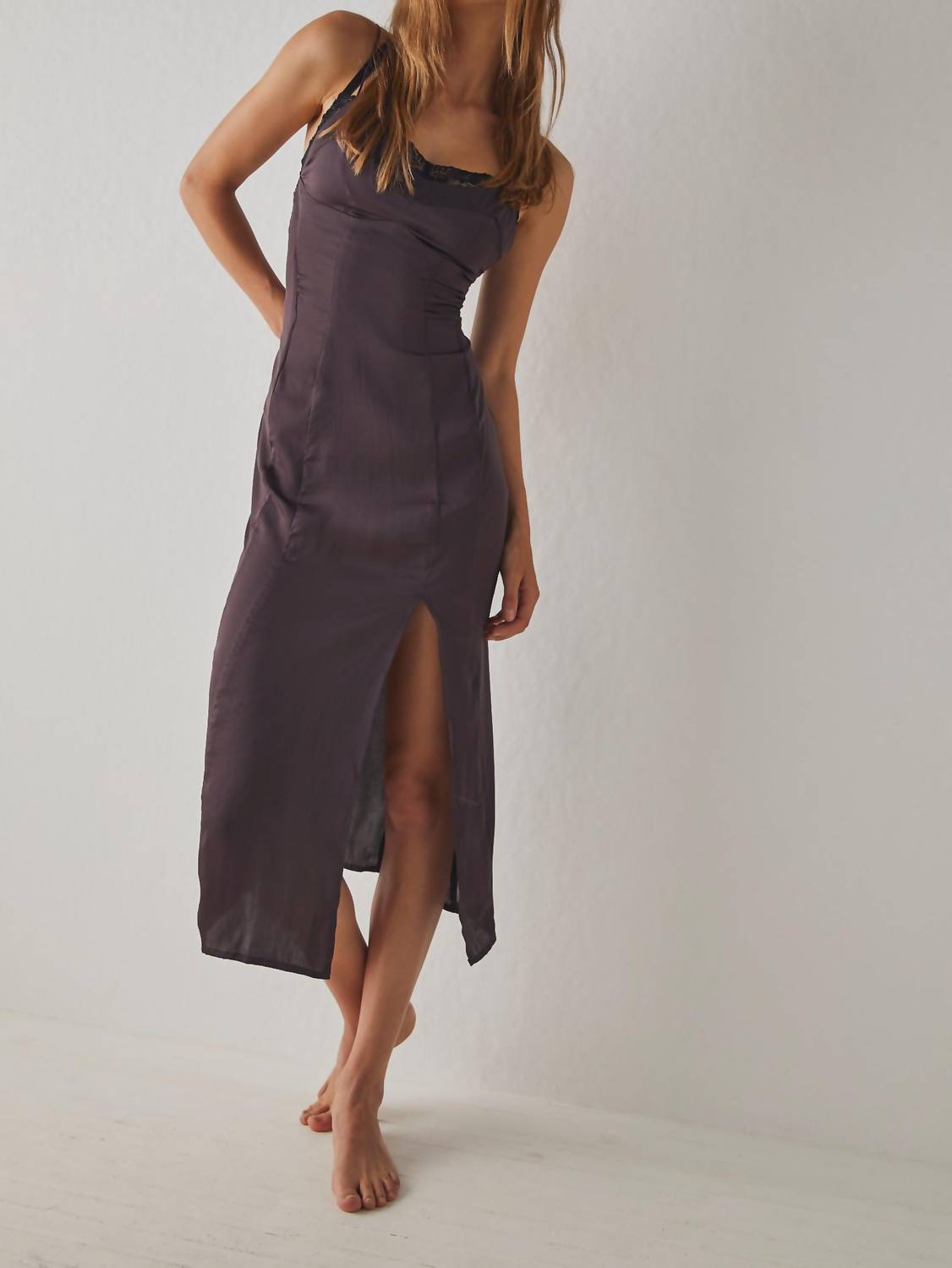 Free People - City Cool Midi Slip Dress