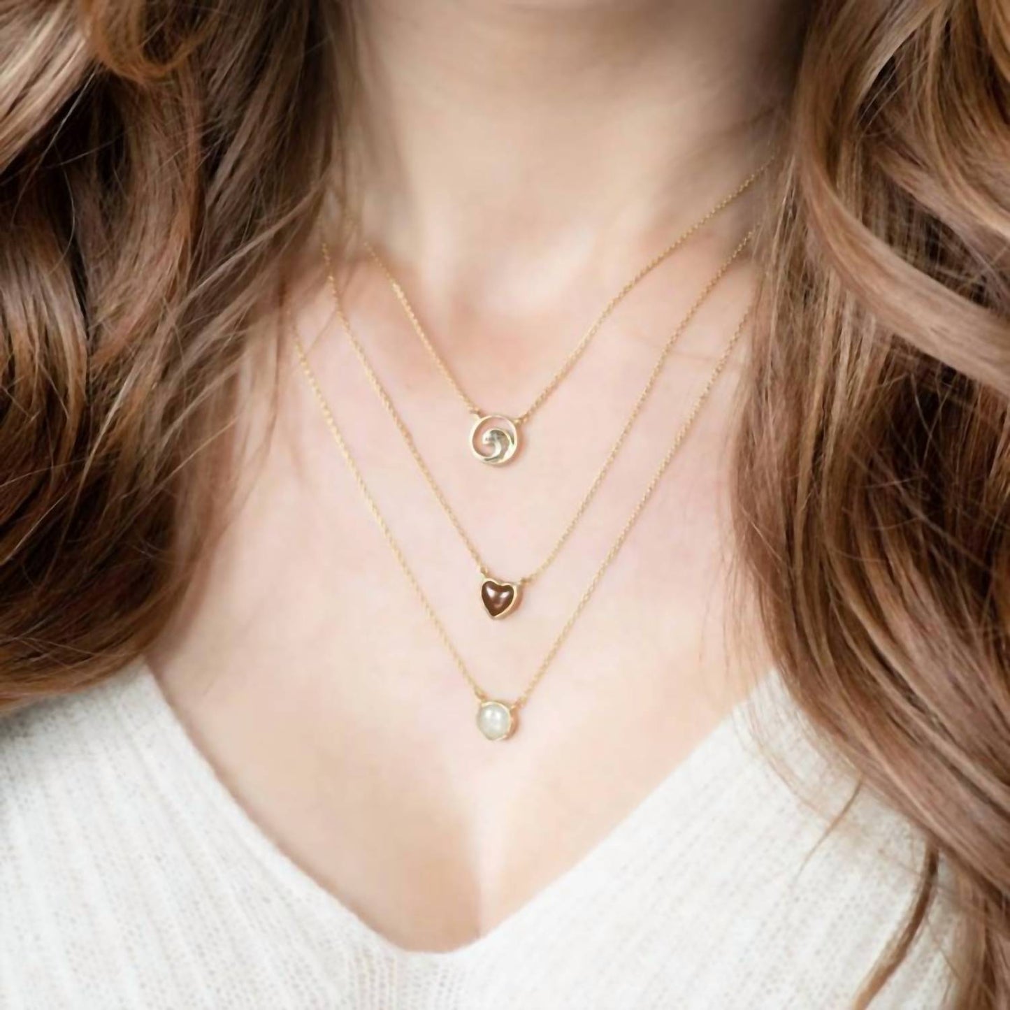 Dune Jewelry - Women's Delicate Dune Round Necklace