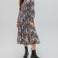 Marble - Abstract Print Midi Length Dress