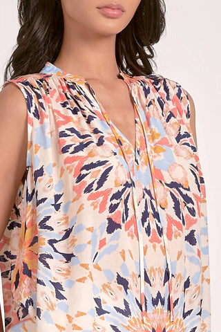 Elan - Sleeveless Kaleidoscope Top