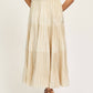Current Air - Luella Pleated Shimmering Midi Skirt