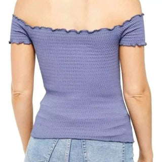 Free People - Top curto com ombros de fora e franzidos Moulin Intimately