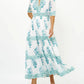 Oliphant - V-neck Cuffed Maxi Dress
