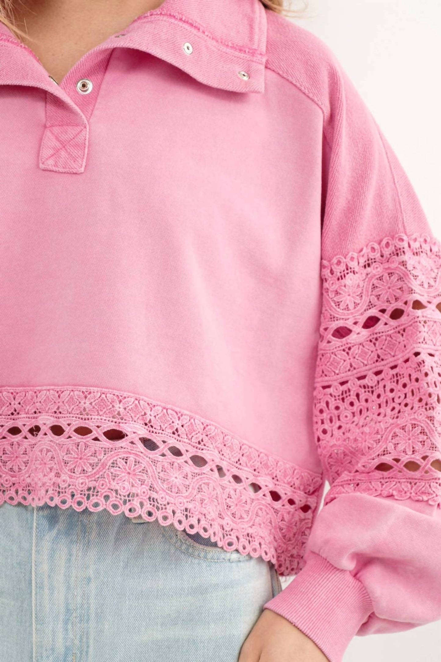 Blue B - Powerpuff Lace Pullover