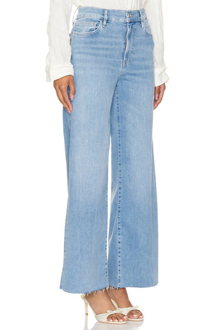 Frame - Le Slim Palazzo Raw Fray Jean