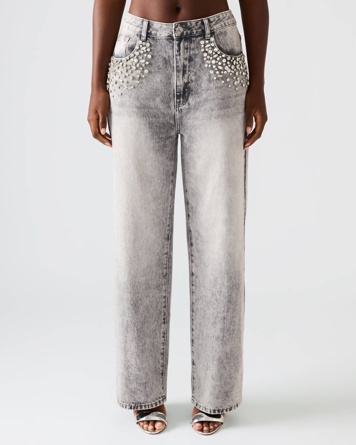 Steve Madden - Eras Rhinestone Embellished Jeans