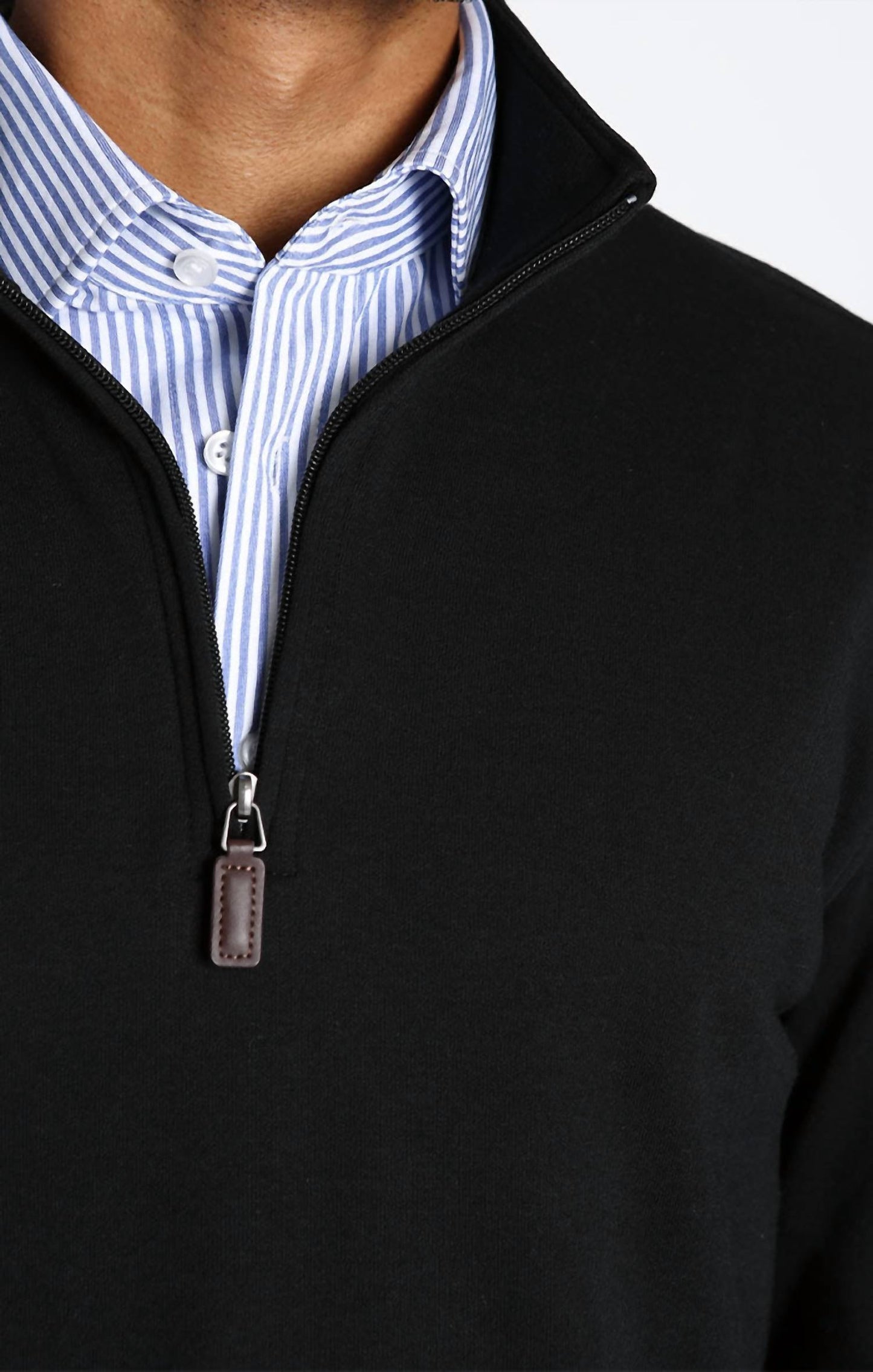 Jachs New York - Cotton Modal Blend Quarter Zip Sweater