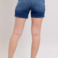 Judy Blue - 2 Button Mid Length Dad Shorts