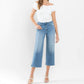 Flying Monkey - Beckoned High Rise Crop Wide Leg Jeans